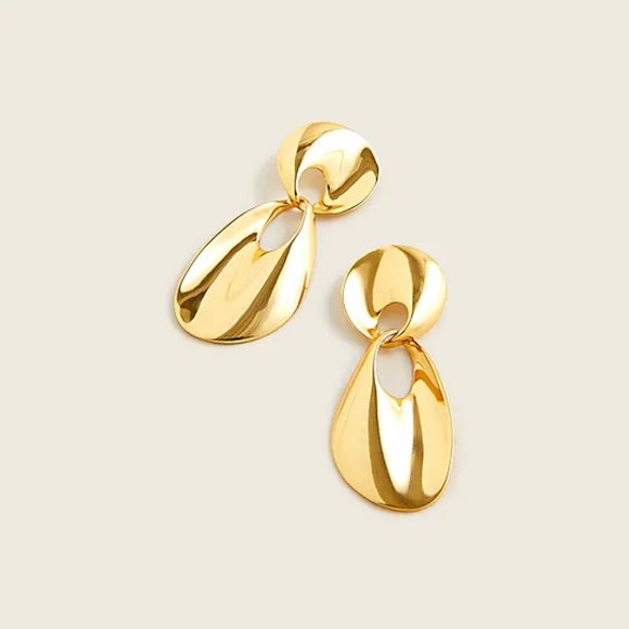 J. Crew Jewelry - NWT J. Crew Metallic Drop Earrings in gold